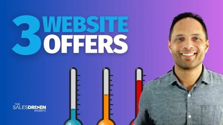 The three-offer website sales system